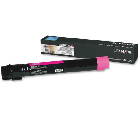 Lexmark X950X2MG - Ekstra Yüksek Kapasiteli Kırmızı Toner